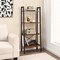 Costway 4-Tier Bookshelf Industrial Display Storage Shelf Plant Flower Stand Metal Frame